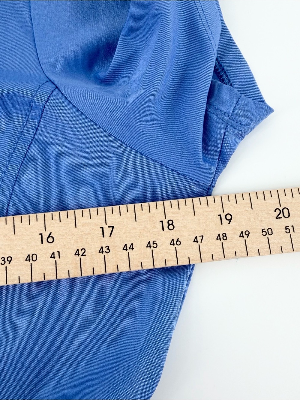 HH Works Size Small Monica V-Neck Scrub Top Blue Princess Seams Medical Uniform - Picture 7 of 8